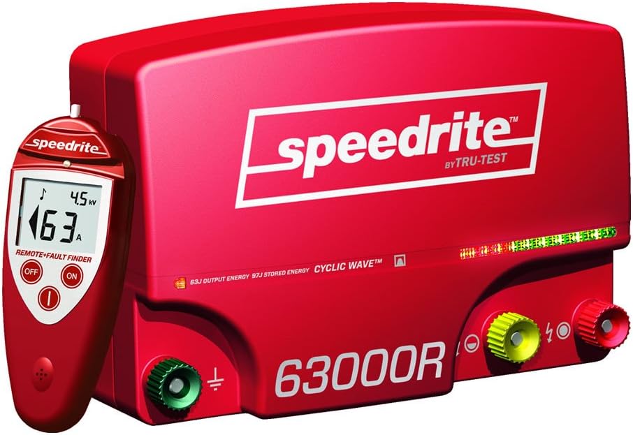 Speedrite 63000RS Remote Fence Energizer, 63 Joules