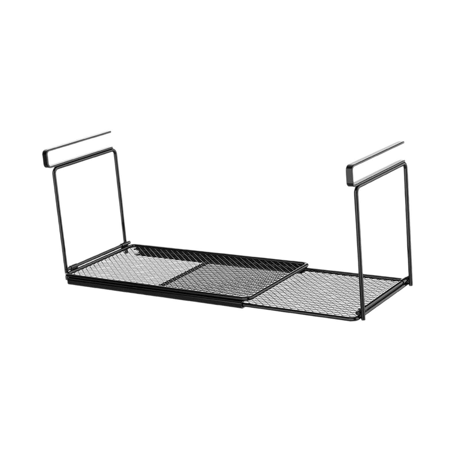 ATORSE Under Cabinet Shelf Space Saving Extendable for Office Cupboard Laundry Room Black Home & Garden | Kitchen, Dining & Bar | Kitchen Storage & Organization | Racks & Holders-image-48