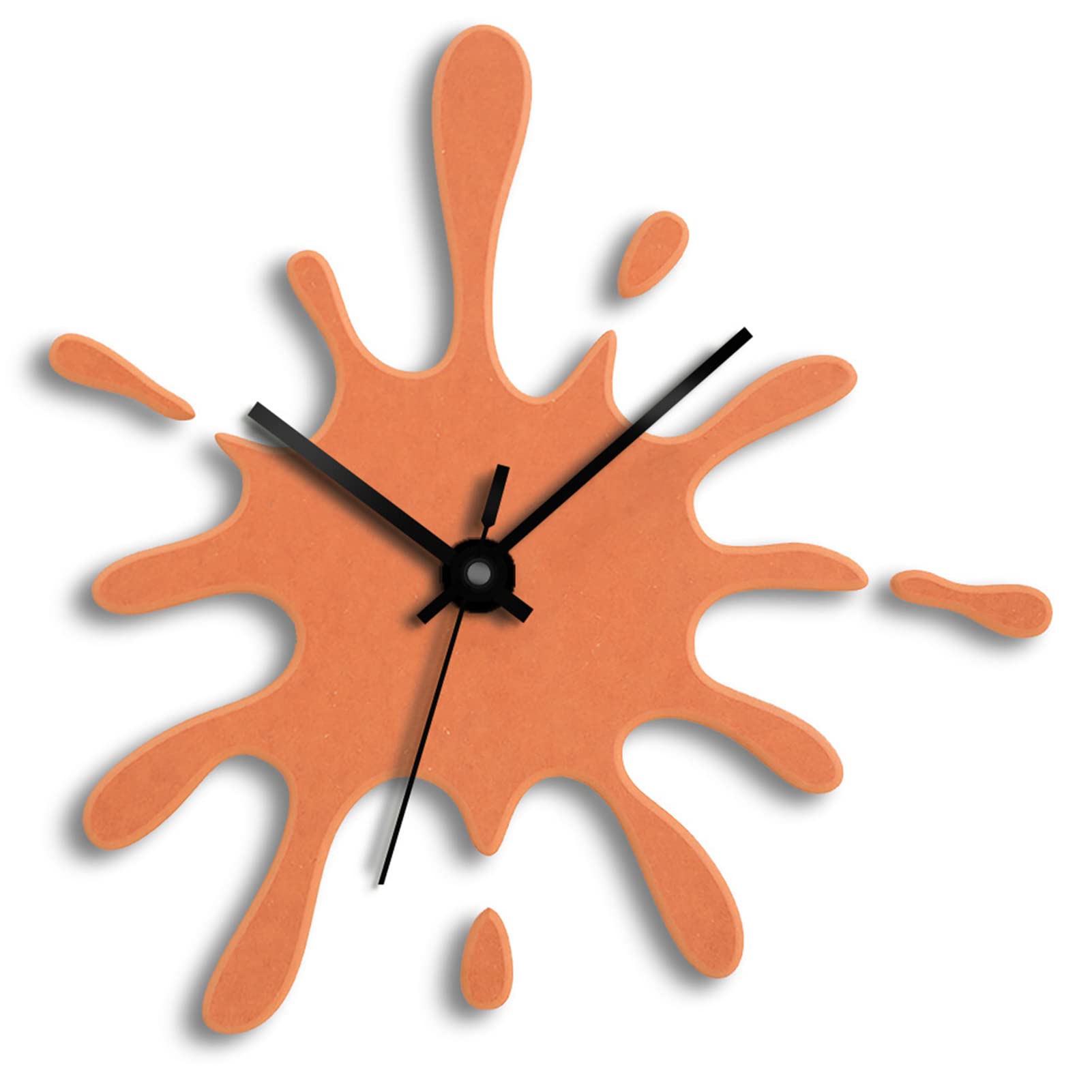 TREELF 12 Inch Silent Water Drop Shape Wall Clock for Kitchen,Living Room,Bedroom Wall Decor