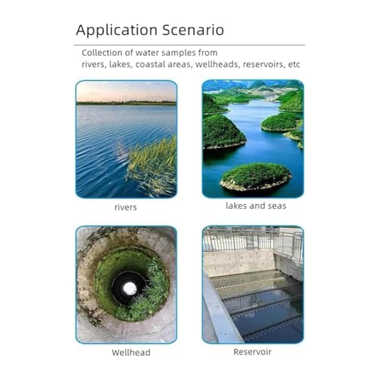 Heavy-Duty Stainless Steel Telescopic Water Sampler with 360° Swivel Dipper | Adjustable Pole for Water Quality Testing, Environmental Monitoring & Sample Collection | Includes 500/1000ml Ladle