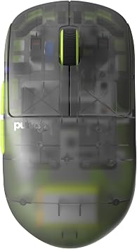 Pulsar Gaming Gears X2H mini Wireless Gaming Mouse, Acid Rewind Limited Edition, Ultra Lightweight 1.83 oz 52 g, Symmetrical, Optical switch, 26000 DPI, PAW3395 sensor Mini, Wireless, Acidic green