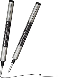 Monteverde Rollerball Refills to Fit Montblanc Rollerball LeGrand, Medium Point, Black Ink, 2-Pack Blister, Premium Writing Performance
