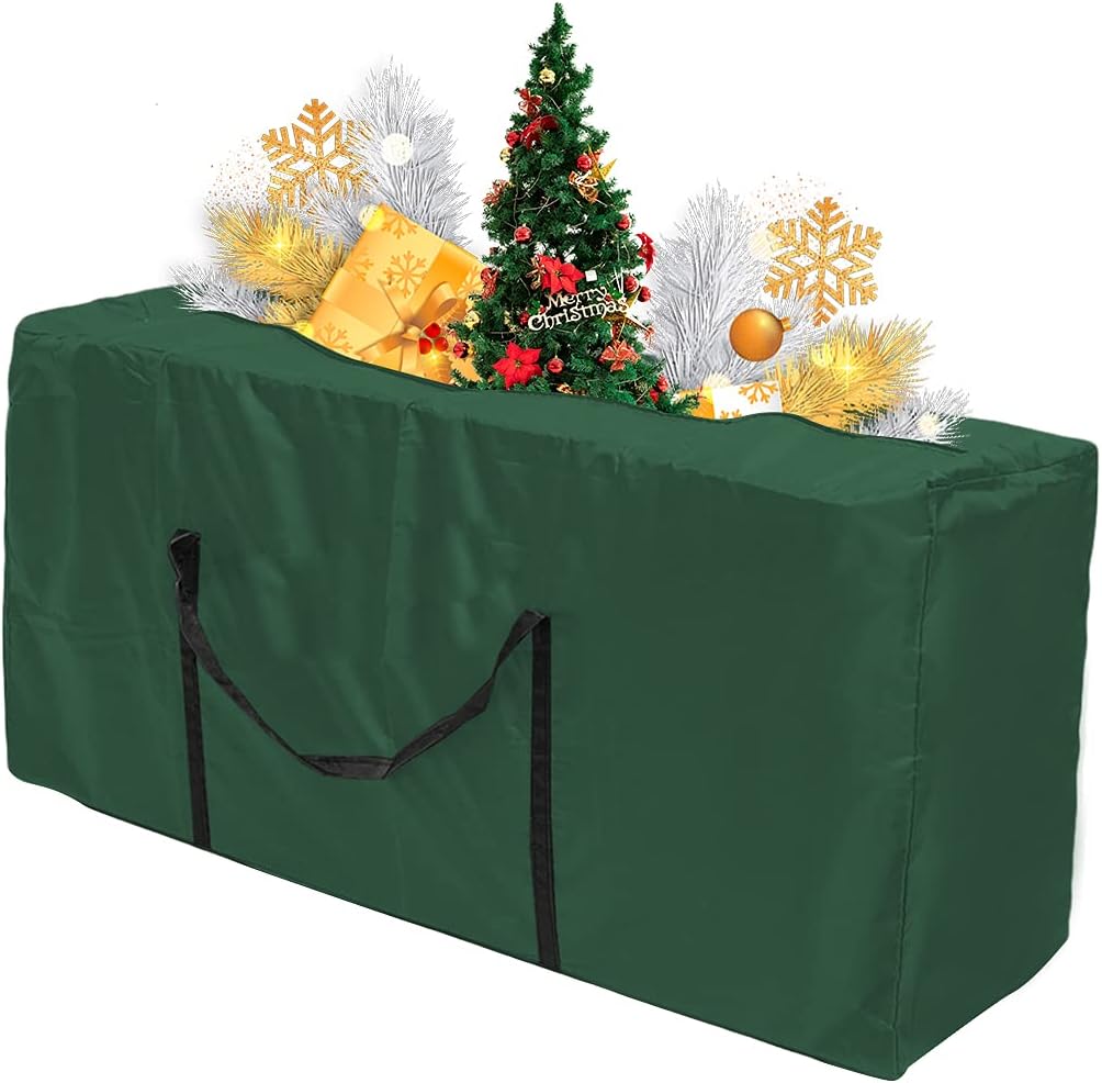 210D Oxford Cushion Storage Bags Outdoor Zippered Protective Patio Cover Carrying Bag with Handles Christmas Tree Storage Bag