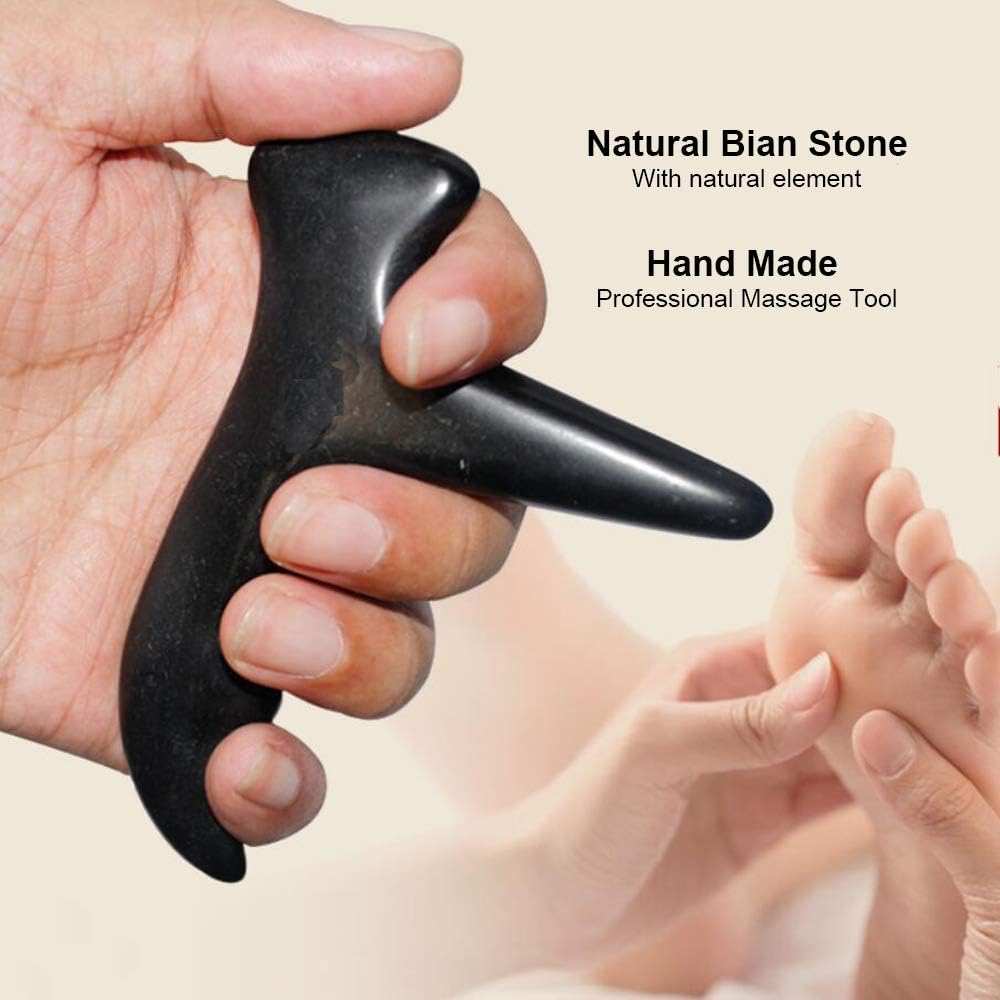 Zabrina Massage Tools Trigger Point Natural Hot Stones Massage for SPA Acupuncture Therapy on Foot, Neck, Face, Back Suitable for Foot Massager : Health & Household