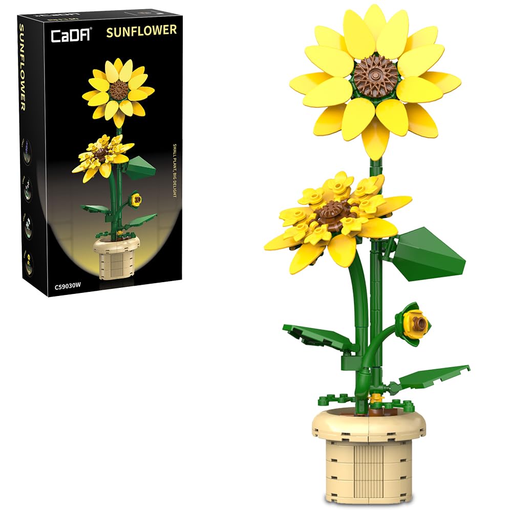 Amazon.com: CaDA C59030W Flower Building Set for Adults,187PCS