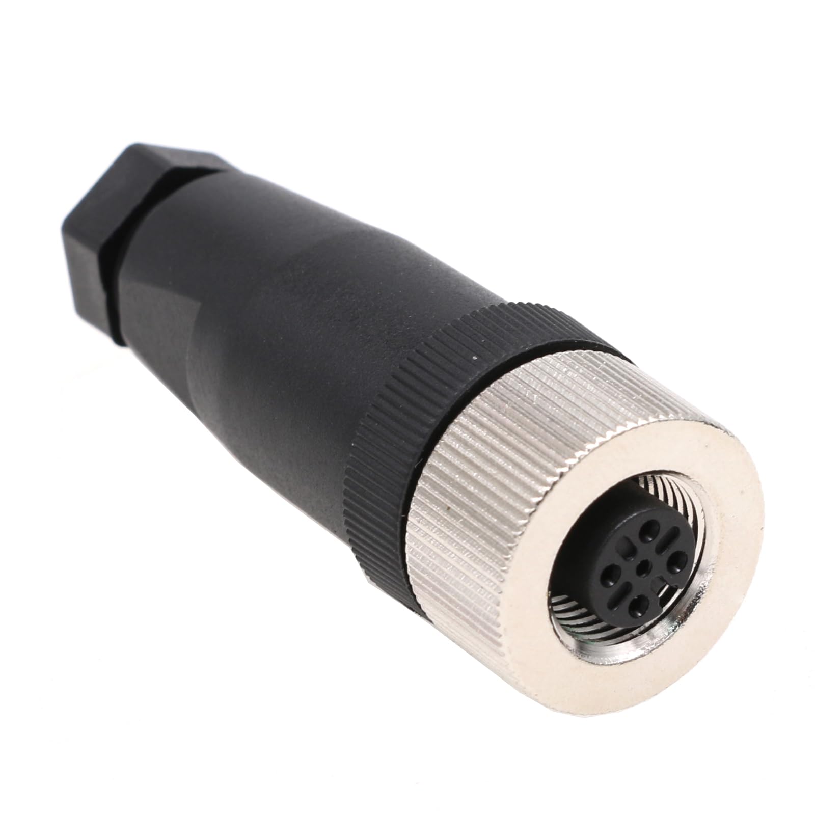 M12 A Code 4 Pin Female Circular Aviation Plug Industrial Sensor Connector Waterproof Straight 12mm Connector Plug Cable Adapter