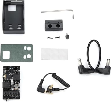 Aluminum Alloy External Analog 5.8G RX Port 3.0 Receiver Module Set Adapter Board Replacement for DJI FPV Goggles V2 Glasses