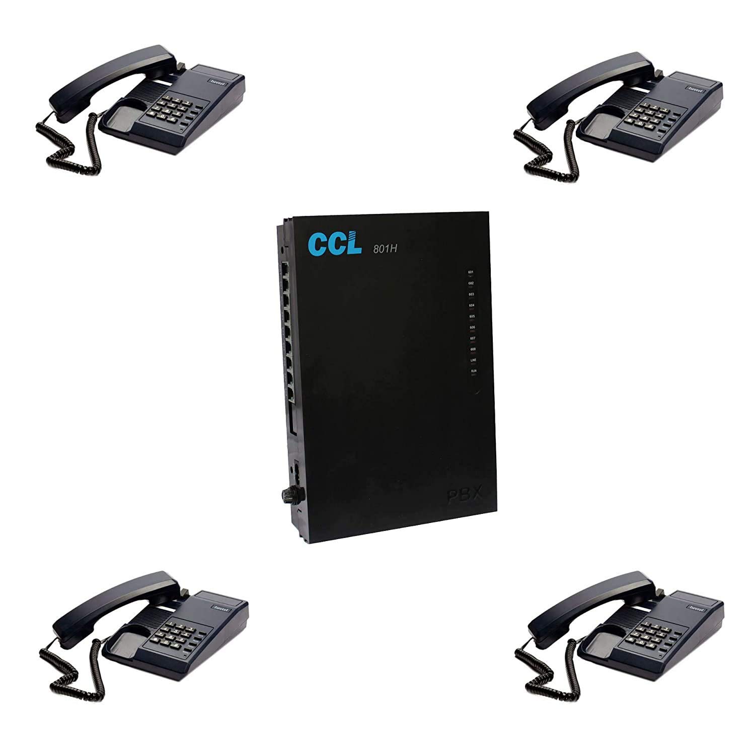 NAVKAR SYSTEMS Copper Connections CCL 108 EPABX with 4 PC BEETEL C11 Phones-image-20