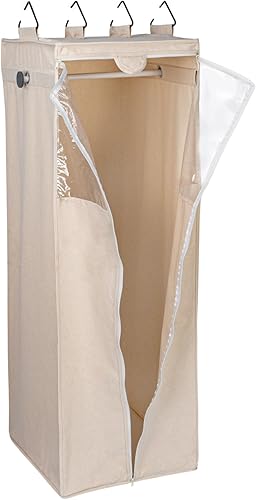 Miniatura 9 de Household Essentials Cedarline - Armario colgante de lona de algodón resistente, transpirable, versátil, natural