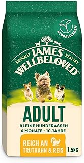 JAMES WELLBELOVED 1.5 kg Dog, Small Dog Breeds, Dry Food Turkey & Rice product image