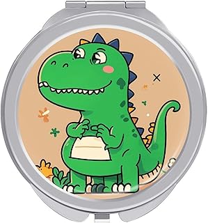 Espejo compacto de dinosaurio de dibujos anim...