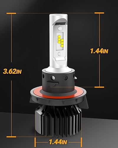 Miniatura 7 de SEALIGHT Bombillas H139008, bombillas 9008 Powersports con protección ocular blanca, 22,000 lm súper brillante, doble haz, Plug and Play, luz