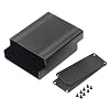 Surface Drawing Split Aluminum Enclosure Project Box Electronic Enclosure Case for PCB Board DIY, 88x38x100mm (WxHxL), Black