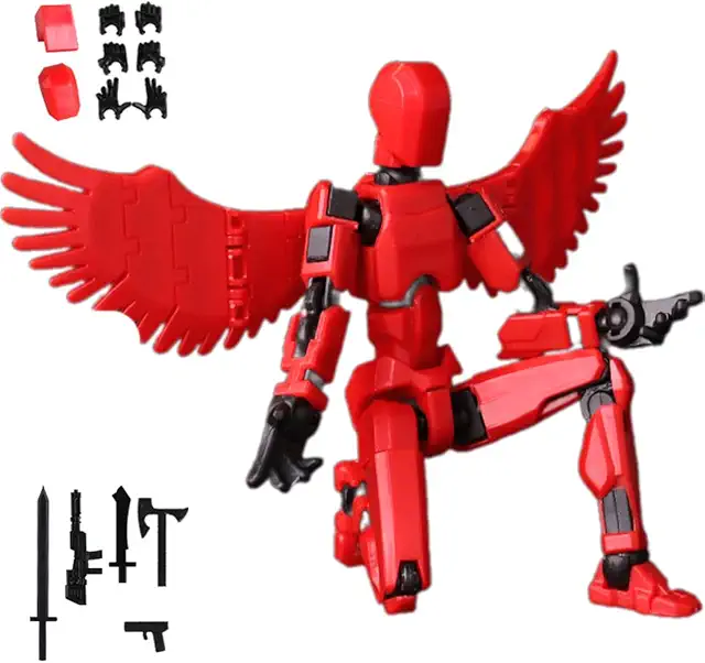 Figurine Robot T13 Articulée avec Accessoires - Jouet de Collection