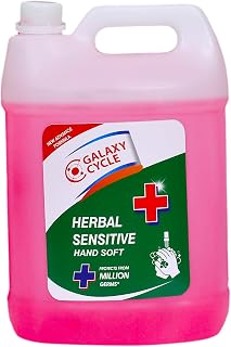 Herbal Sensitive Hand Soft Liquid Soap, Rose Hand Wash, 5L