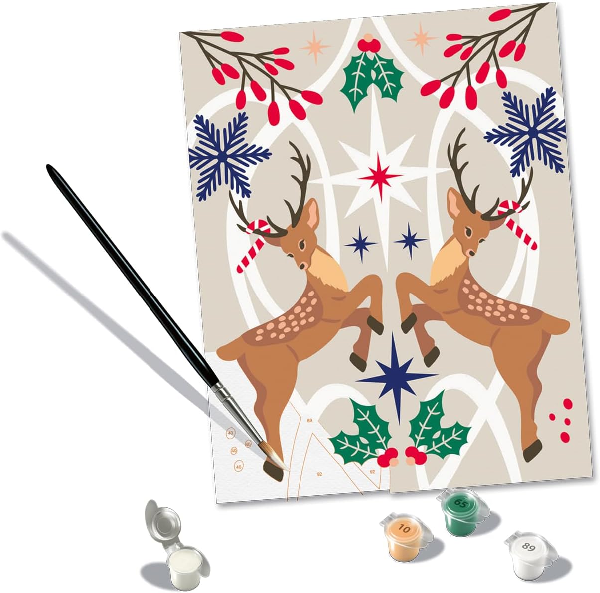 Ravensburger CreArt Christmas Paint by Numbers Kit for Adults -12023024 - Painting Arts and Crafts for Ages 12 and Up