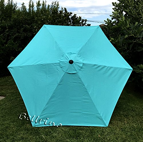 Bellrino Replacement * Peacock Blue * Umbrella Canopy For 9 Ft 6 Ribs (Canopy Only) (Peacock Blue-96) #TOP1