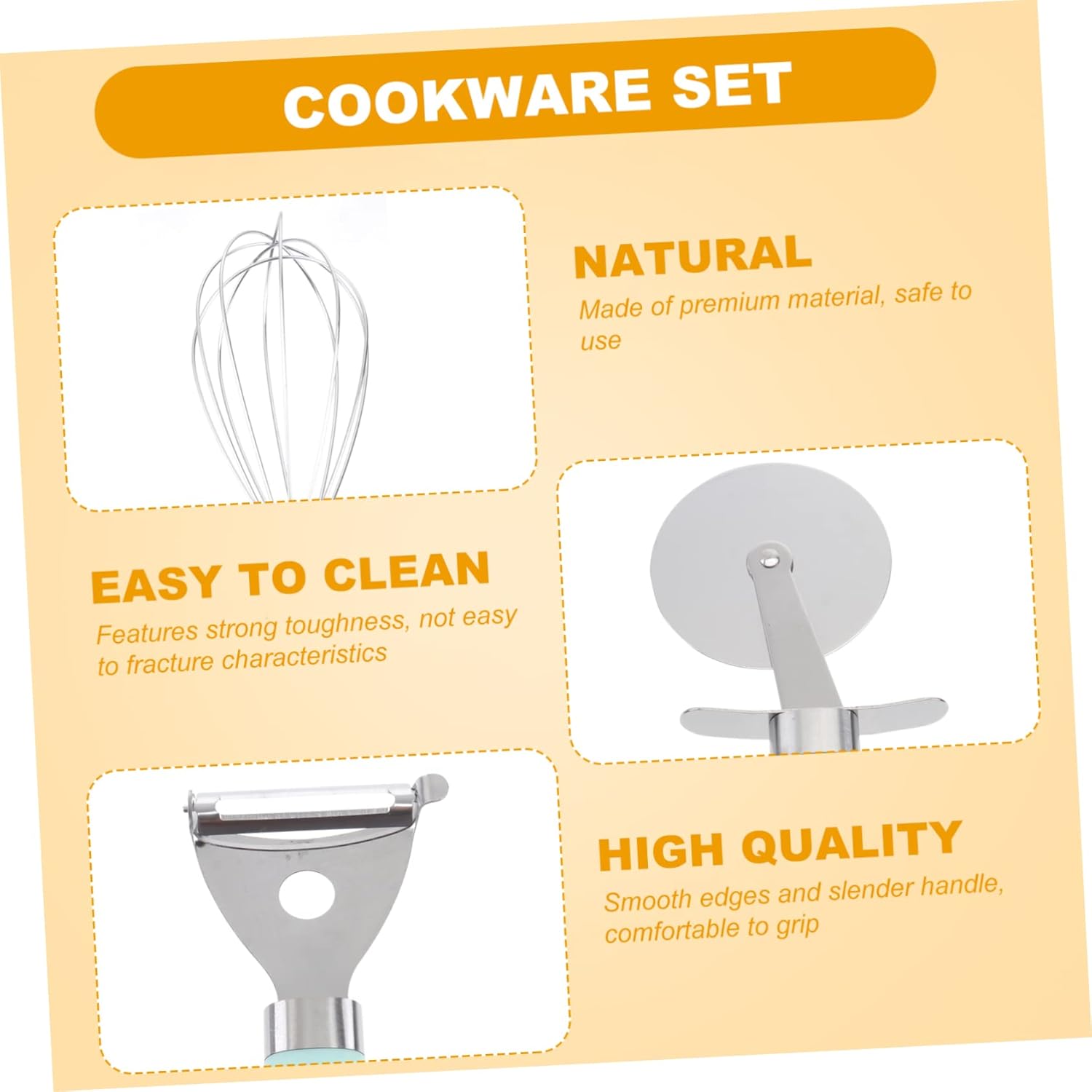 Cooking Tools Set 9pc Kitchen Utensils Kitchen Gadgets Plastic Handle Non-stick Cooking Utensils