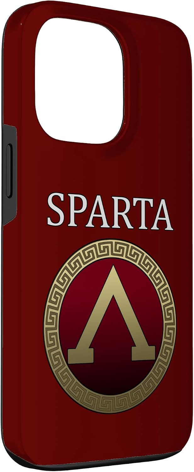 Sparta Shield of The Lacedaemonian Spartan Symbol Case for iPhone 13 Pro