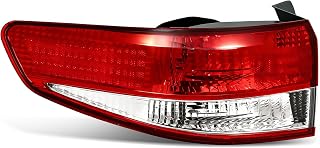 munirater Red Left Driver Outer Tail Light Brake Lamp Replacement for Accord Sedan 2003-2004