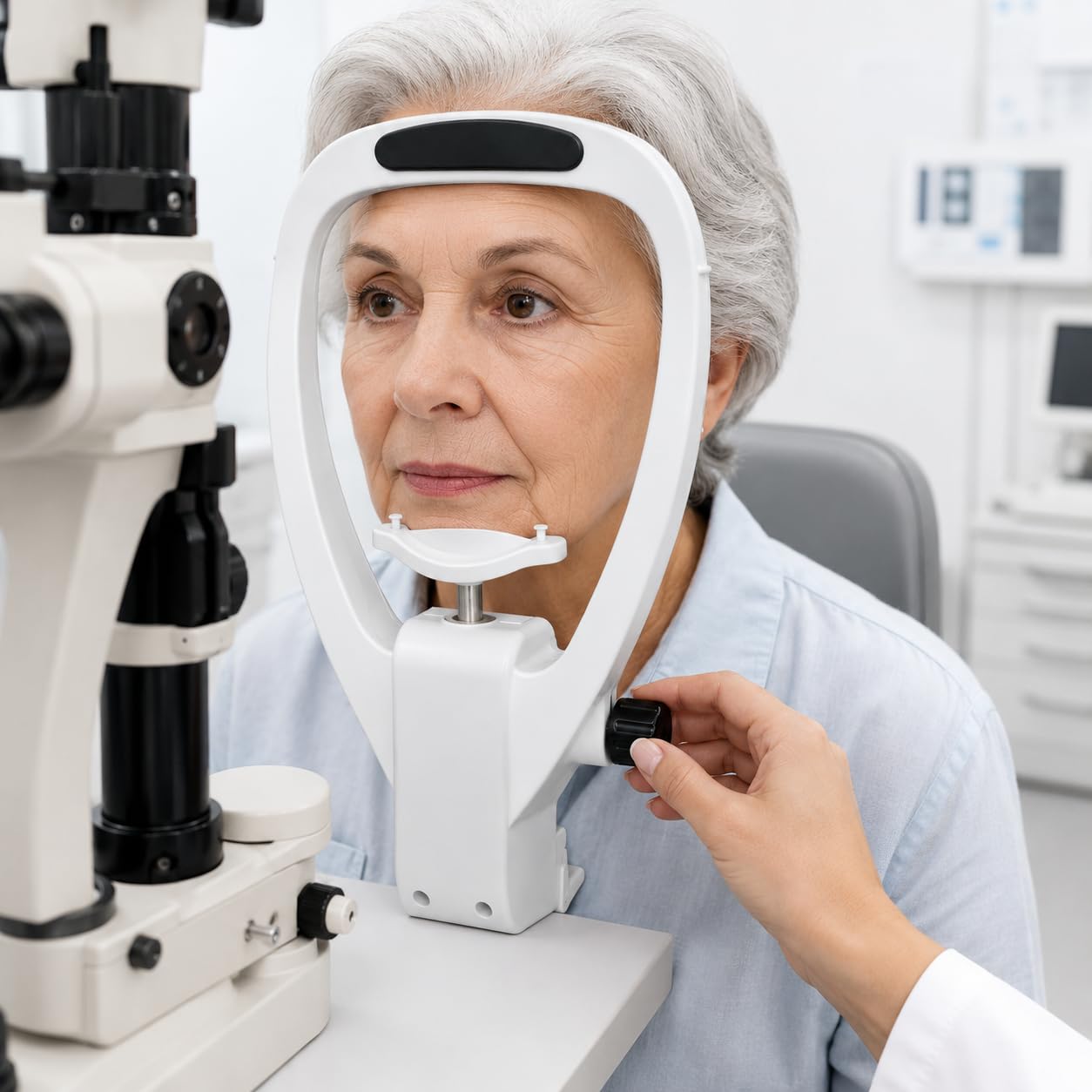 forplubossmmp Optometry Instrument Accessories, Liftable Forehead Support And Chin Rest Set, Replacement Parts For Ophthalmic Auto Refractometer, Vision Tester And Eye Exam Equipment In Clinics
