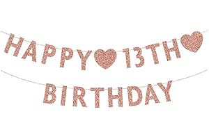 Stunning 'Happy 13 Years Old' Banner for Memorable Birthday Soirees