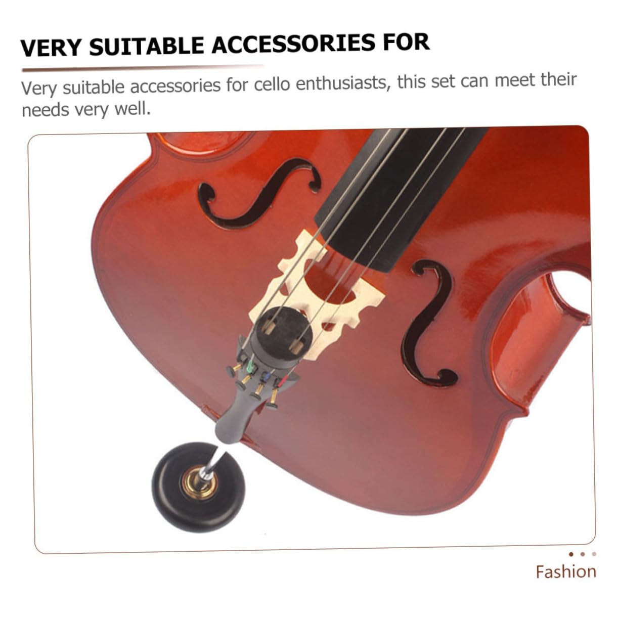 Ebenholz-cello-werkzeugset mit Zugleine und Beschlagset Saiten und Ersatzteilen für Cello-wartung Robust und Langlebig für Verschiedene Cellos Zufällige Farbe