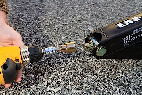 Camco Camper/Rv Scissor Jack Drill Adapter Socket | Designed For 1/4-Inch Hex Quick Connect Chucks | Forged Of Carbon Steel & Zinc Plated For Corrosion-Resistance (48865) #TOP1