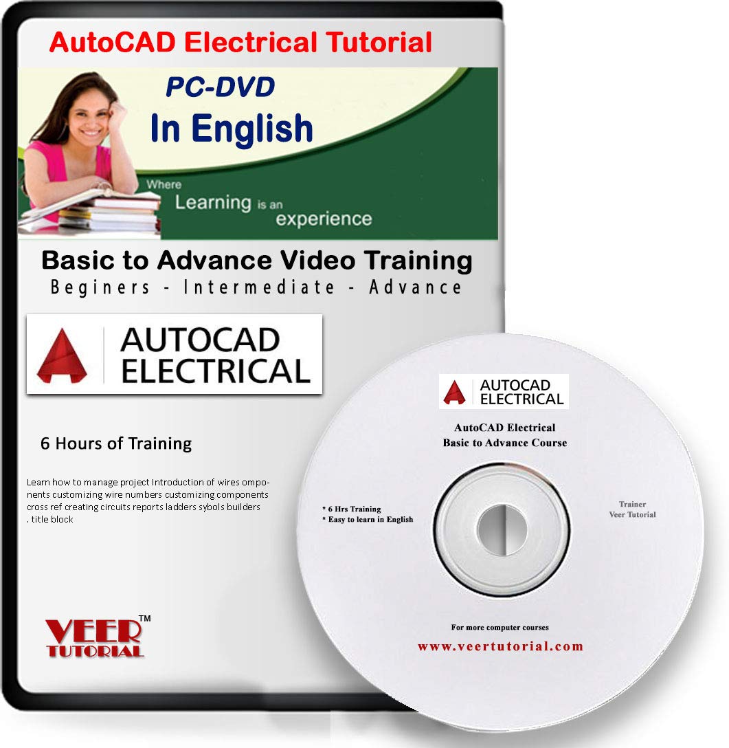 veertutorial AutoCAD Electrical Tutorials Video Training 6 hrs DVD in English (Lifetime Access, No Installation, No Internet, Copy in Computer) (B0846PML7R) Amazon Price History, Amazon Price Tracker