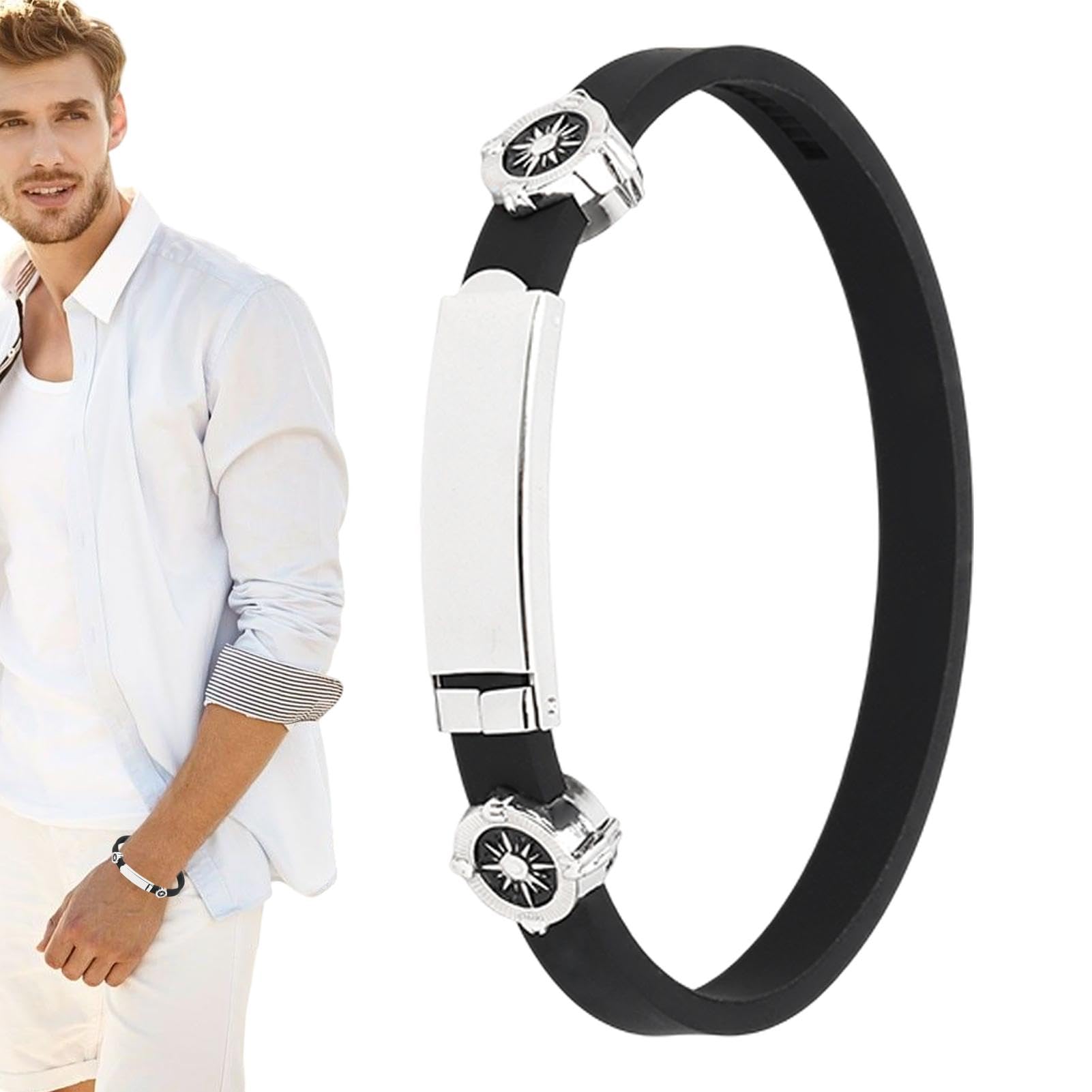 Bracciale antistatico, braccialetto statico | Cinturino da polso antistatico in silicone - Eliminatore di shock statico regolabile, braccialetto sanitario, braccialetto sportivo per le stagioni secche
