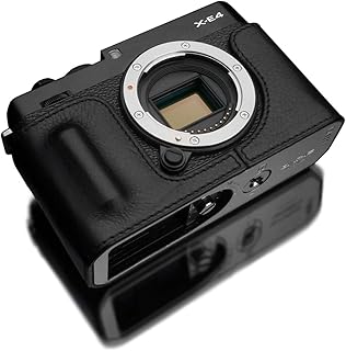 Gariz HG-XE4BK Genuine Leather Half Case for Fujifilm XE4 X-E4, Black