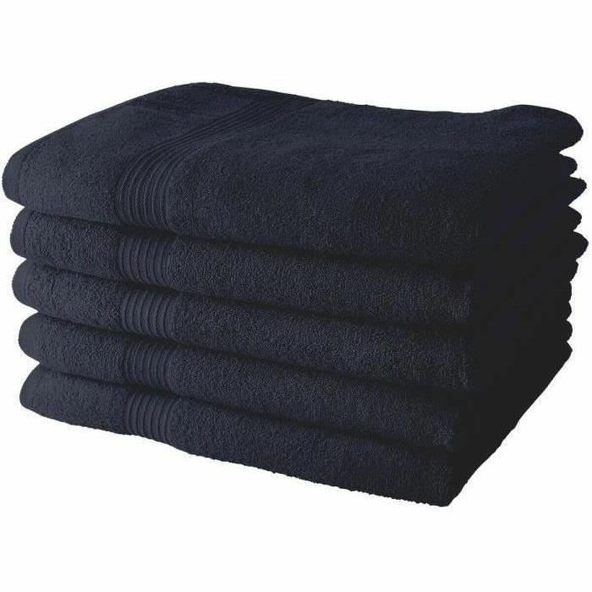 TODAY Handtuchset Marineblau 5-teilig 70 x 130 cm