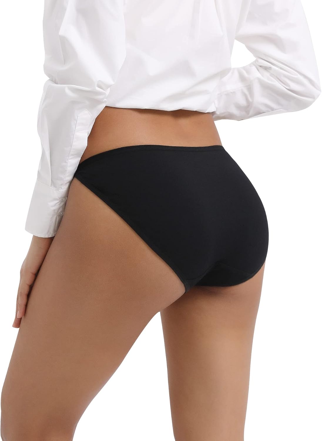 INNERSY Women's High Cut String Bikini Panties Stretchy Sexy Cotton Underwear 6-Pack - Image 4