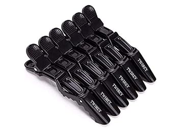 TWIREY Hair Sectioning Clamps,crocodile clip Plastic Hair Grip Clips Cutting Clamps Styling Sectioning Clips Hairdressing Styling Hairpin Salon Styling