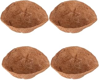 Hemoton 4 peças de forro de coco de 30 cm, forro de fibra de coco, forro de fibra de coco, forro de substituição de fibra de coco para pendurar na parede