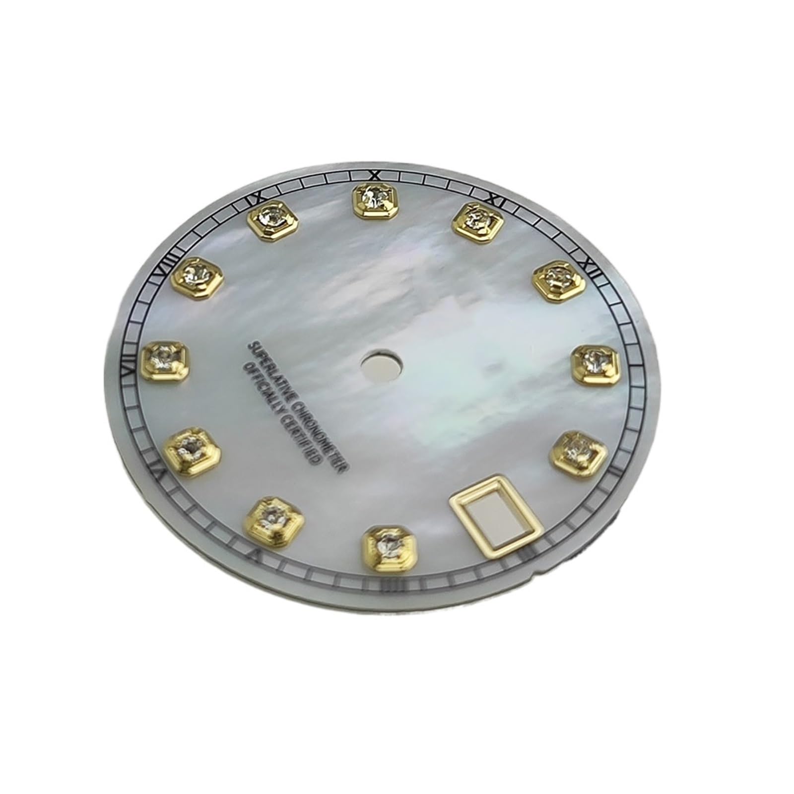 ZHGUIMING Quadrante a Conchiglia da 28,5 mm NH35/NH36 Quadrante S Adatto for movimenti NH35/NH36 Accessori for Orologi Strumento di Riparazione(4)