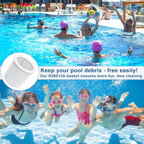 BigHead R38013A Pool Skimmer Basket Compatible with Pentair American Admiral for Inground Heavy Duty Pool Skimmer Basket Replacement for R38013A V38-135 V38-135 V38-136 (White) by BigHead - Image 6
