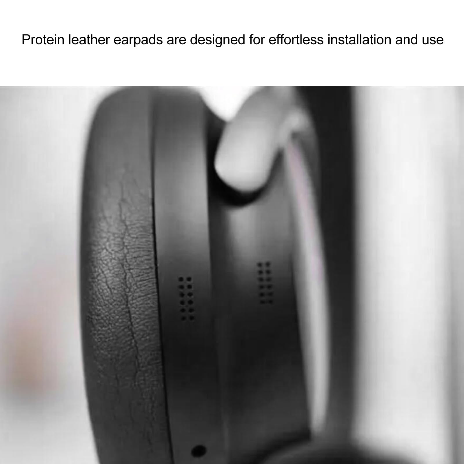 Almohadillas de espuma viscoelástica de alta densidad para auriculares QC Ultra Wireless Headphones con aislamiento de ruido cómodo