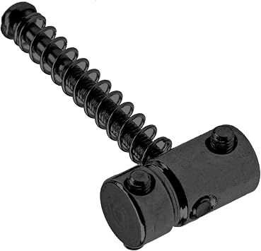8Pcs Yootones Guitar String Saddle Code Guitar Bridge Saddles Compatible with Bass Jazz Tele Electric Guitar Part (Black)