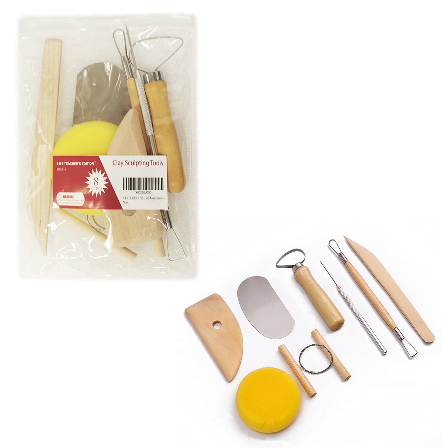 Clay　セット Amazon.com: S & E TEACHER'S EDITION 8 Pcs Pottery & Clay Sculpting