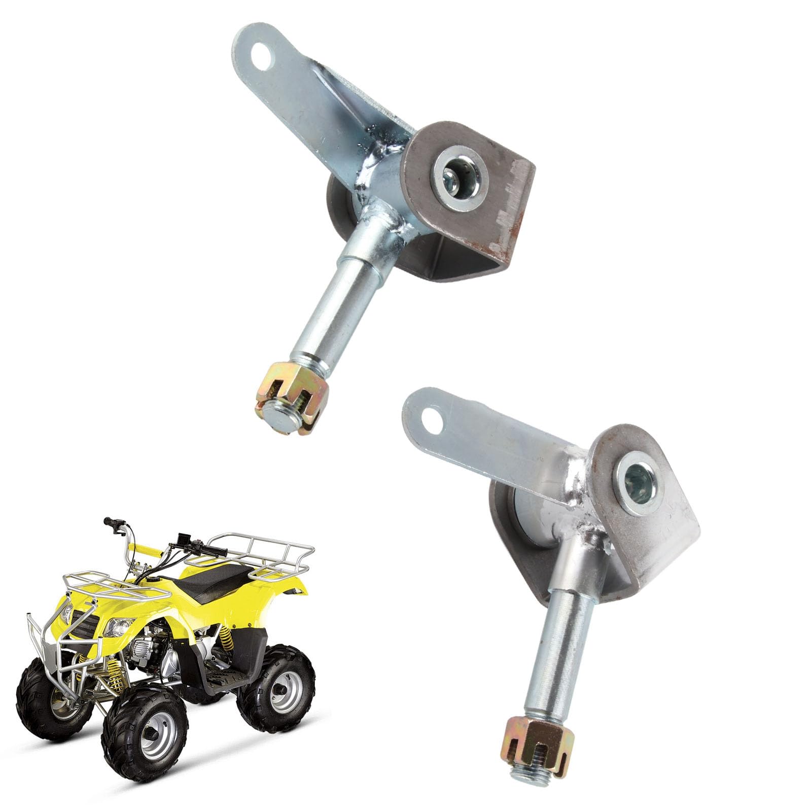 M16 Vordere Lenkknöchel Rechts Links Stahllegierung Spindelhalterung Set für Go Kart