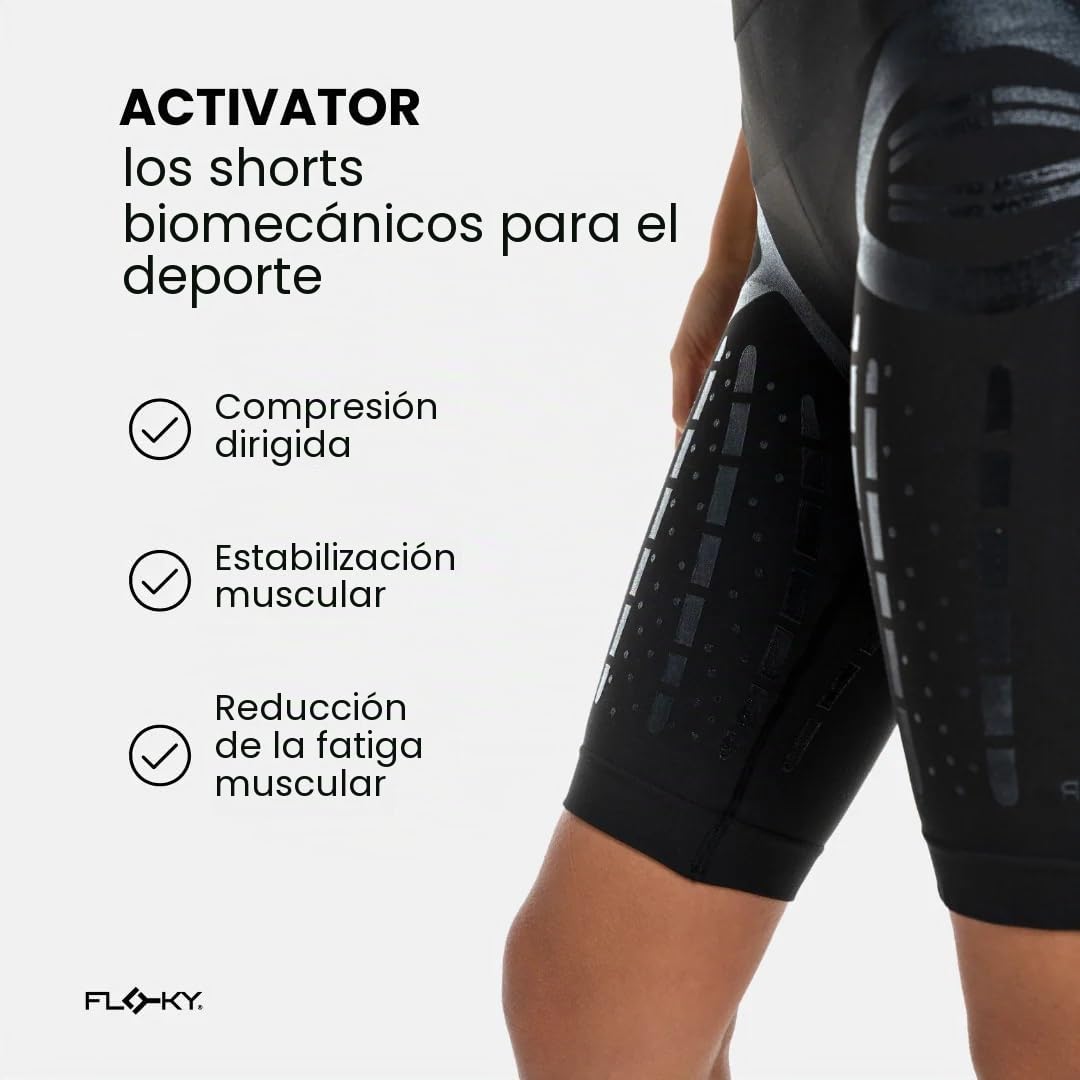 FLOKY PANTALONCINO BIOMECCANICO ACTIVATOR Nero
