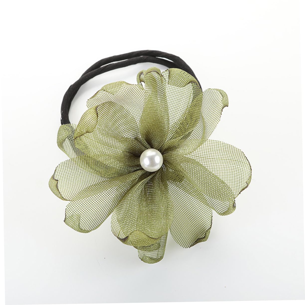 FRCOLOR Juego De 3 Coleteros Elásticos De Encaje Para Mujer Y Niña Accesorios Para El Cabello Color Negro Verde Y Gris 4 Unidades X 3