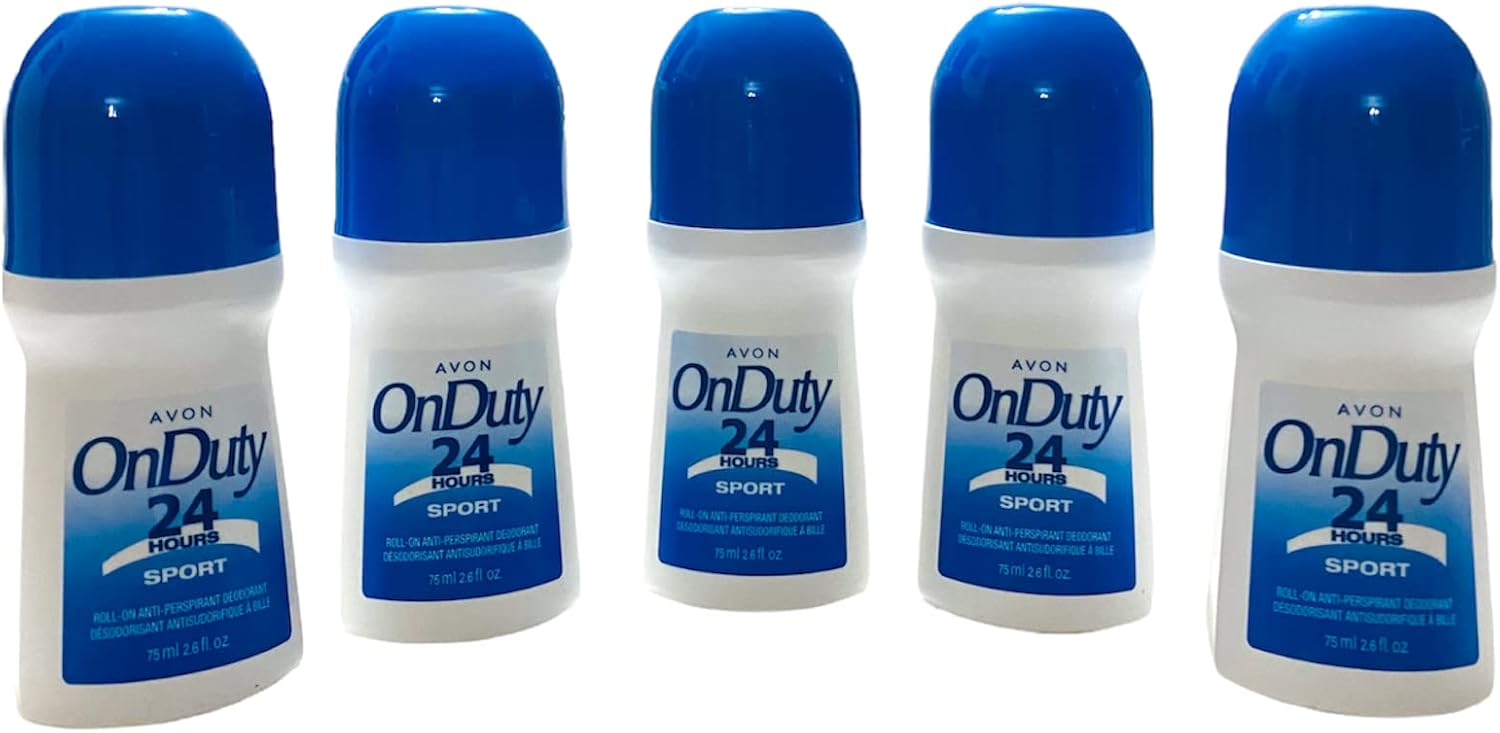 AVON On Duty 24 hour Sport 1.7 Oz Deodorant LOT OF 5