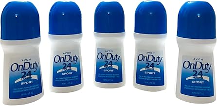 Avon On Duty 24 hour Sport 1.7 Oz Deodorant LOT OF 5