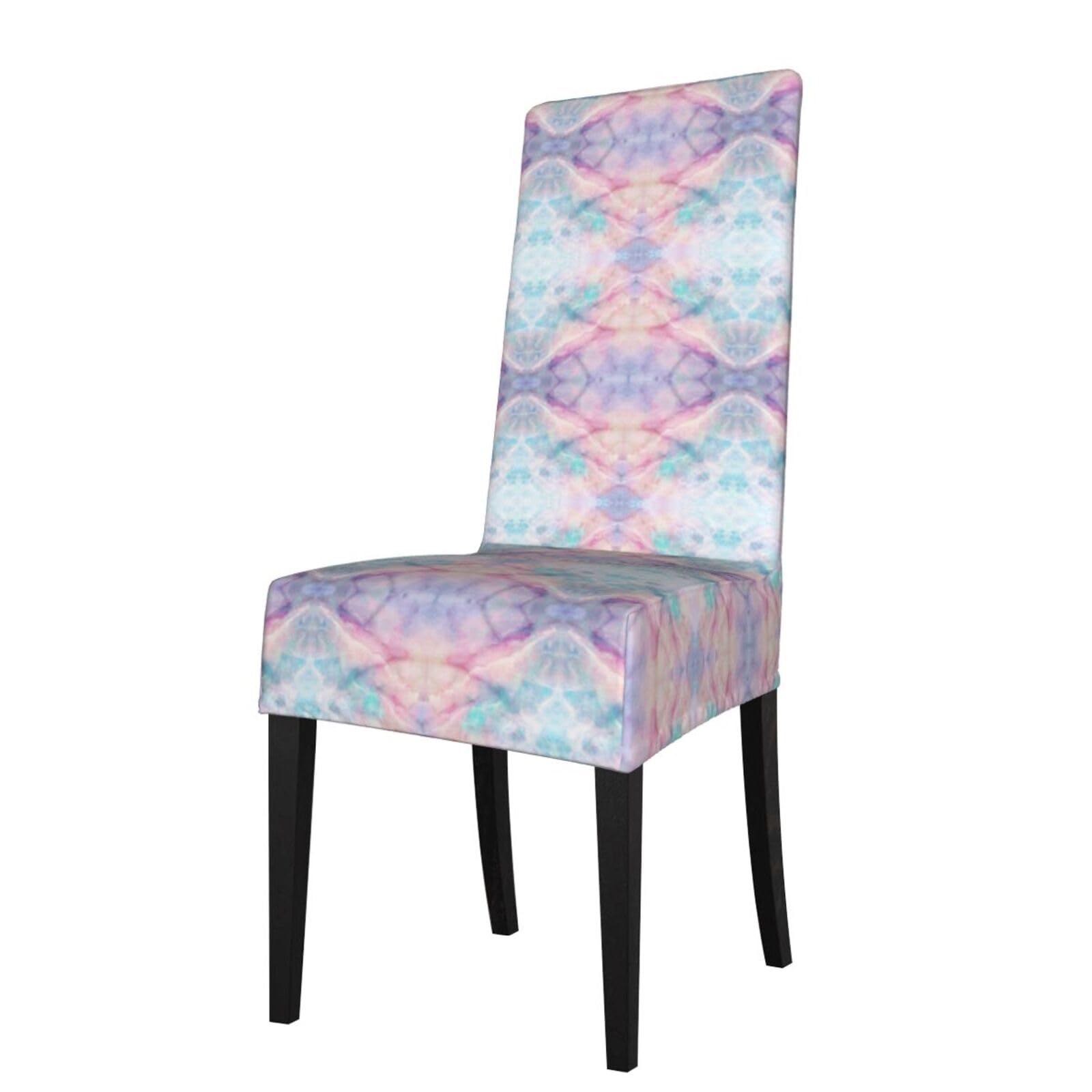 Lkymoh As Picture Iridescent Marble, Chair Covers Stretch Chair Slipcovers For Dining Room, For Party Pet Protection Universal Fit Soft Polyester