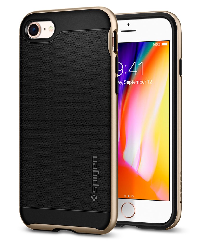Spigen iPhone 8 / iPhone 7 Neo Hybrid 2 cover/case - Champagne Gold