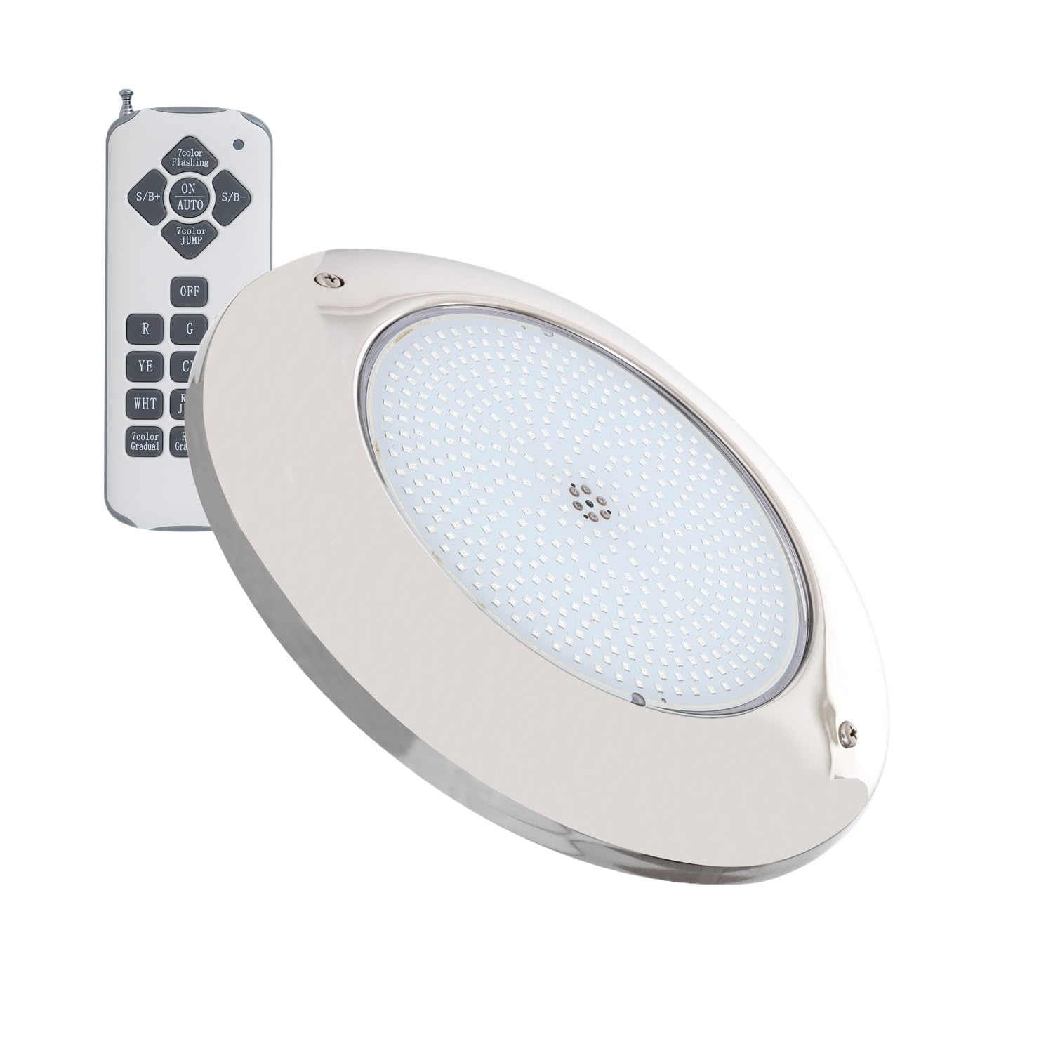 LEDKIA LIGHTING Faretto Piscina LED Superficie RGB Waterproof 12V AC IP68 Acciaio Inox 35W Sì RGB