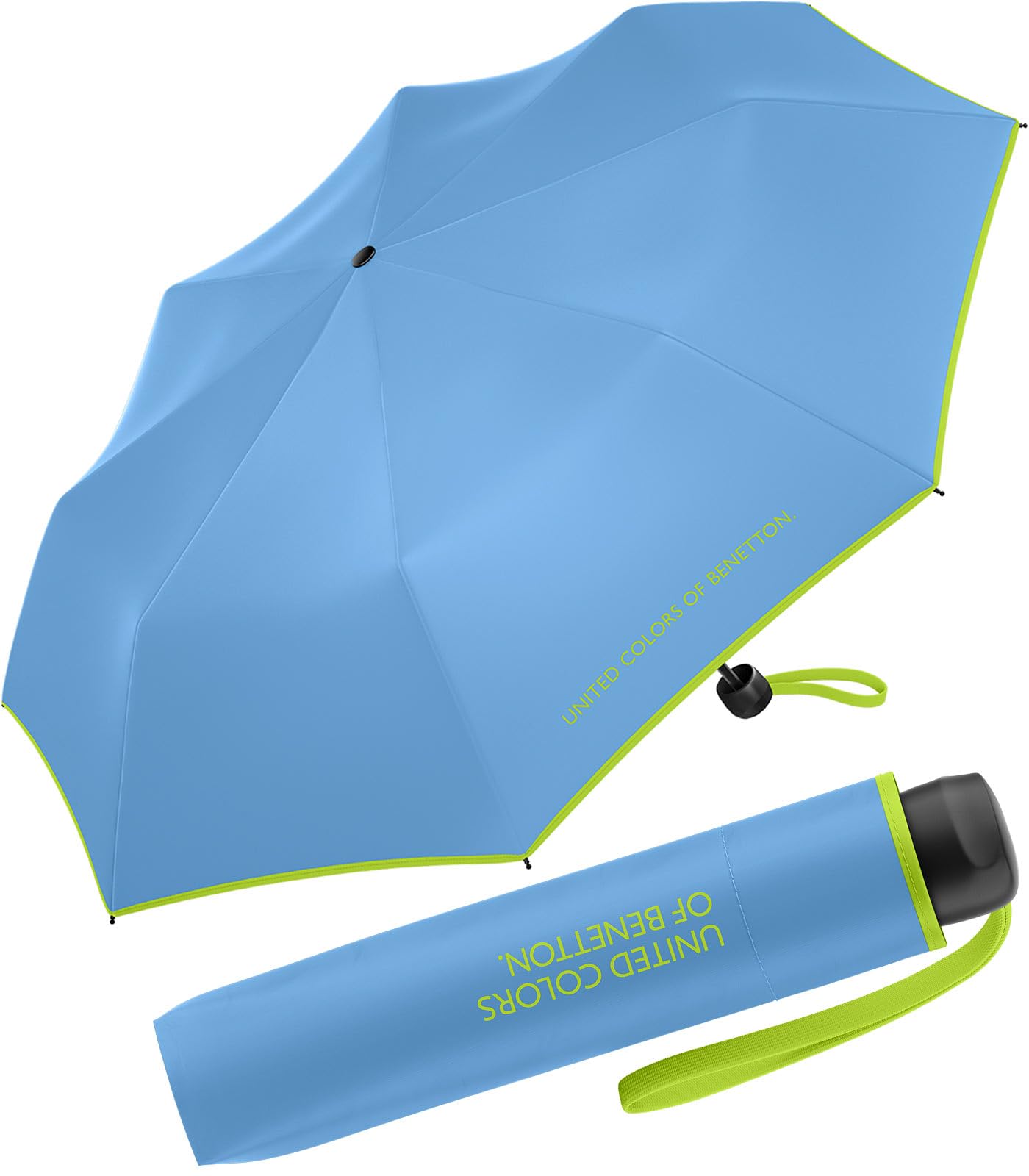 Ombrello Tascabile Benetton Ultra Mini - Iceberg Green, Apertura 88 Cm