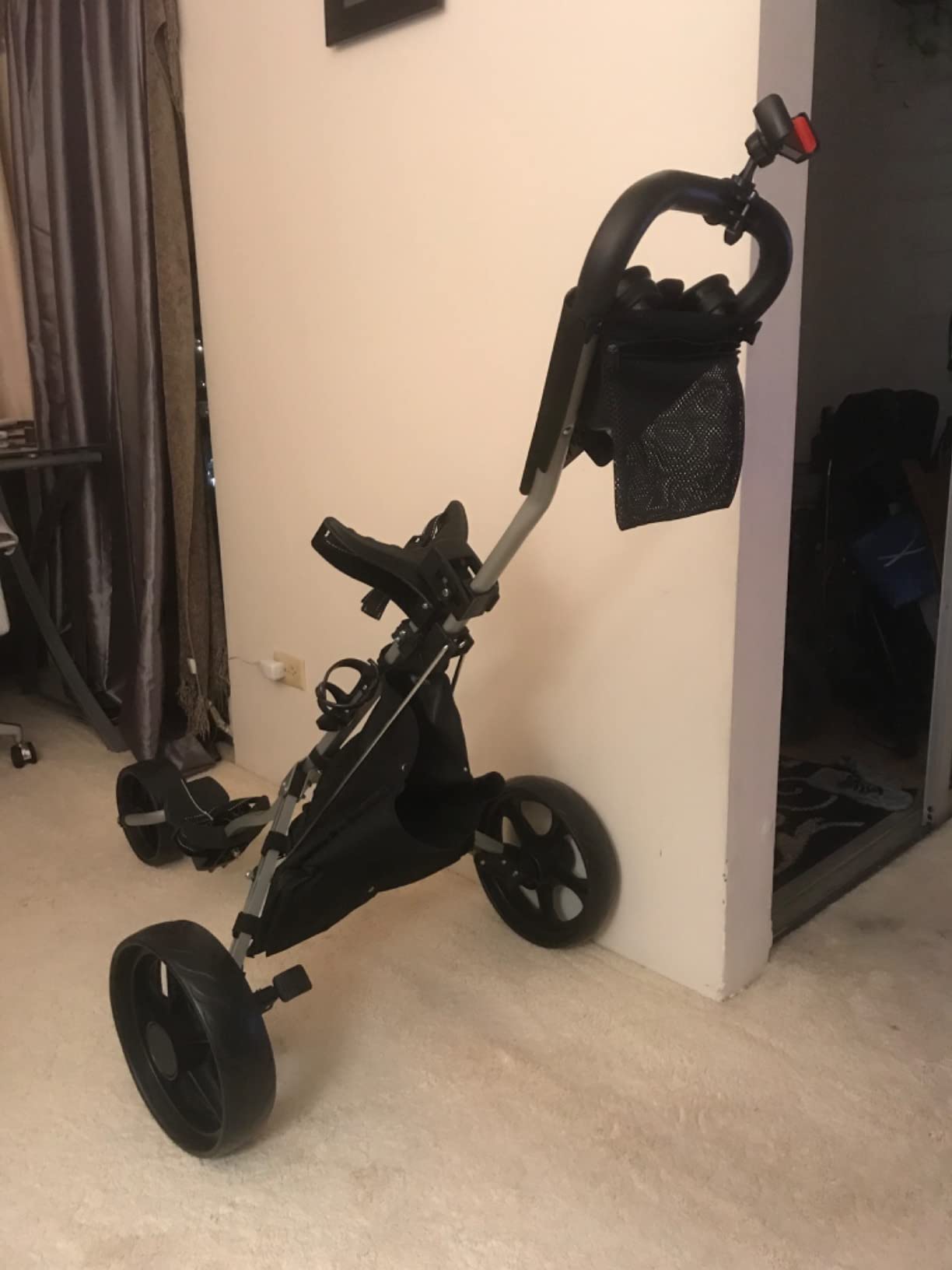 20/mo Finance JANUS Golf Cart, Foldable Golf Push cart,Golf Bag cart